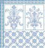 Dollhouse Miniature Wallpaper: Leslie Blue